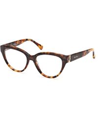 Max Mara - Mm5230 056 Optical Frames Acetate Round Normal - Lyst