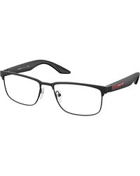 Prada Linea Rossa - Ps 51Pv Dg01O1 Optical Frames Metal Squared Normal - Lyst