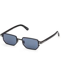 Tom Ford - Ft1360 Liam-02 01V Sunglasses Metal Squared Normal - Lyst