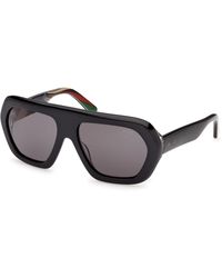 PUCCI - Ep0252 05A Sunglasses Acetate Smoke Geometric Normal - Lyst