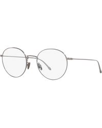 Giorgio Armani - Ar5095 3010 Optical Frames Metal Round Normal - Lyst