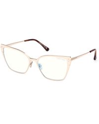 Tom Ford - Ft6051-B 028 Optical Frames Metal Butterfly Normal - Lyst