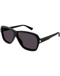 Saint Laurent - Sl 609 Carolyn 001 Sunglasses Acetate Pilot Normal - Lyst