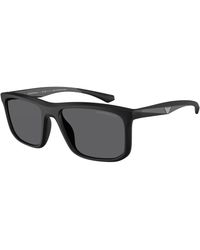 Emporio Armani - Ea4234U 5001T3 Sunglasses Injected Squared Polarized - Lyst