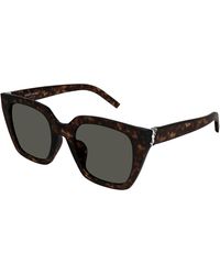 Saint Laurent - Sl M143 002 Sunglasses Acetate Cat Eye - Lyst