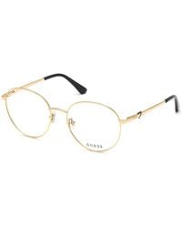 Guess - Gu2812 028 Optical Frames Metal Round Normal - Lyst