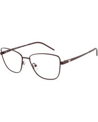 Emporio Armani - Ea1172 3402 Optical Frames Metal Geometric Normal - Lyst