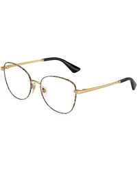 Dolce & Gabbana - Dg1355 1334 Optical Frames Steel Butterfly Normal - Lyst
