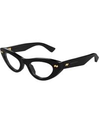 Bottega Veneta - Bv1354O 001 Optical Frames Acetate Transparent Cat Eye - Lyst