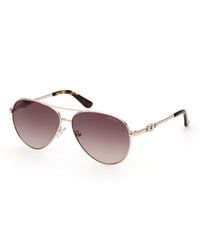Guess - Gu7885-H 32F Sunglasses Metal Pilot Normal Shaded - Lyst