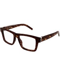 Saint Laurent - Sl M10_B 002 Optical Frames Acetate Transparent Squared - Lyst