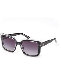 Guess - Gu7908 05B Sunglasses Injected Squared Normal Shaded - Lyst