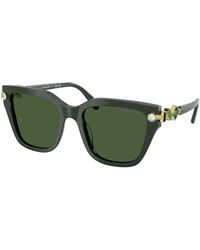 Swarovski - Sk6041 102671 Sunglasses Acetate Geometric Normal - Lyst