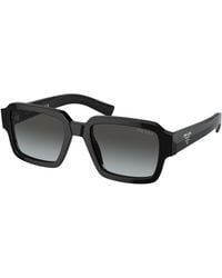 Prada - Pr 02Zs 1Ab06T Sunglasses Acetate Squared Normal Shaded - Lyst