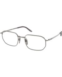 Prada - Pr D51V 1Bc1O1 Optical Frames Metal Transparent Geometric Normal - Lyst