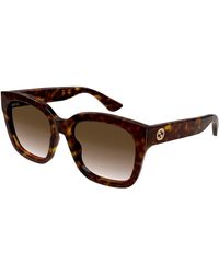 Gucci - Gg1338S 003 Sunglasses Plastic Squared Shaded - Lyst