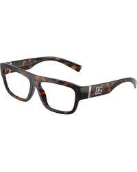 Dolce & Gabbana - Dg5114 502 Optical Frames Injected Transparent Squared Normal - Lyst