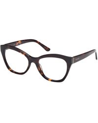 Guess - Gu50177 052 Optical Frames Acetate Geometric Normal - Lyst