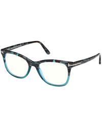 Tom Ford - Ft5986-B 055 Optical Frames Acetate Squared Normal - Lyst