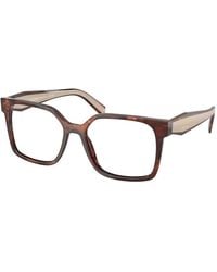 Prada - Pr B03V 07R1O1 Optical Frames Acetate Squared Normal - Lyst
