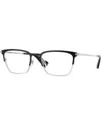 Burberry - Be1401 1005 Optical Frames Metal Transparent Squared Normal - Lyst