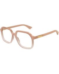 Bottega Veneta - Bv1329O 007 Optical Frames Acetate Transparent Squared - Lyst