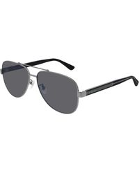 Gucci - Gg0528S 007 Sunglasses Metal Pilot Polarized - Lyst