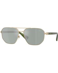 Burberry - Be3166 110982 Sunglasses Metal Pilot Normal Mirror - Lyst