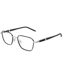 Montblanc - Mb0485O 002 Optical Frames Metal Transparent Squared - Lyst