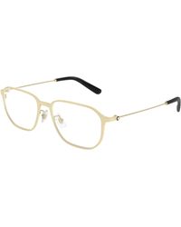 Montblanc - Mb0465Oa 004 Optical Frames Metal Transparent Geometric - Lyst