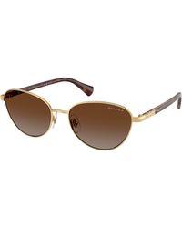 Ralph Lauren - Ra4150 9004T5 Sunglasses Metal Cat Eye Polarized - Lyst
