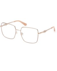 Guess - Gu2953 059 Optical Frames Metal Squared Normal - Lyst