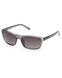 Timberland - Tb00057-H 20D Sunglasses Injected Smoke Squared Polarized - Lyst