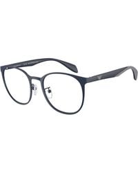 Emporio Armani - Ea1148 3018 Optical Frames Metal Transparent Pantos Normal - Lyst