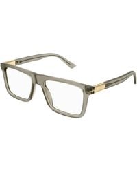 Gucci - Gg1504O 008 Optical Frames Acetate Transparent Squared - Lyst