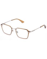 Police - Vplq71 Code 8 579 Optical Frames Metal Geometric - Lyst