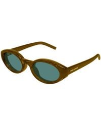 Saint Laurent - Sl 567 Plump 003 Sunglasses Bio-Injected Cat Eye - Lyst