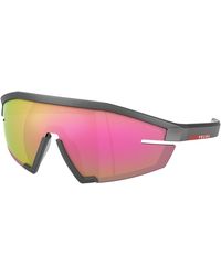 Prada Linea Rossa - Ps 03Zs 15P20A Sunglasses Injected Geometric Normal Multilayer - Lyst