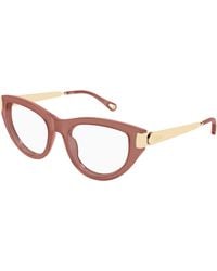 Chloé - Ch0352O 004 Optical Frames Acetate Transparent Cat Eye - Lyst