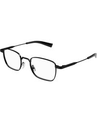 Saint Laurent - Sl 729 001 Optical Frames Metal Transparent Squared - Lyst