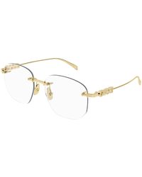 Gucci - Gg1806O 004 Optical Frames Metal Transparent Squared - Lyst