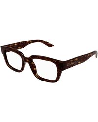 McQueen - Am0454O 002 Optical Frames Acetate Transparent Squared - Lyst