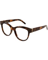 Saint Laurent - Sl M108 007 Optical Frames Acetate Round "Antiriflesso" - Lyst