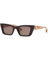 Roberto Cavalli - Src169M 0G96 Sunglasses Acetate Cat Eye Normal - Lyst