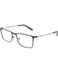 Montblanc - Mb0464O 002 Optical Frames Metal Transparent Squared - Lyst