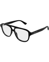 McQueen - Am0574O 001 Optical Frames Acetate Transparent Pilot - Lyst