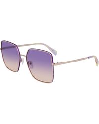 Liu Jo - Lj158S 722 Sunglasses Metal Squared Normal Shaded - Lyst