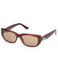 Guess - Gu00306 50E Sunglasses Injected Squared Normal - Lyst