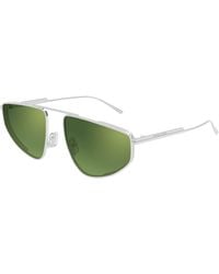 Bottega Veneta - Bv1466S 002 Sunglasses Metal Pilot - Lyst