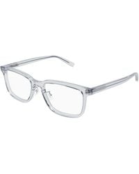 Saint Laurent - Sl 916/F 003 Optical Frames Acetate Transparent Squared - Lyst